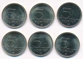 2021. 5Ft Cu-Ni-Zn "75 éves a Forint" (6xklf) T:1,1-