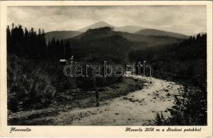 Havasalja, Tibava; Hoverla a Studeni patakkal / creek, mountain