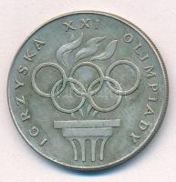 Lengyelország 1976. 200Zl Ag "XXI. Olimpia" T:1- patina Poland 1976. 200 Zlotych Ag "XXI Olympics" C:AU patina Krause Y#86