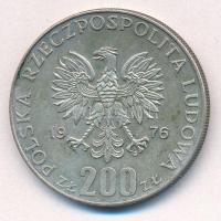 Lengyelország 1976. 200Zl Ag "XXI. Olimpia" T:1- patina Poland 1976. 200 Zlotych Ag "...