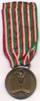 Olaszország 1915. "Az 1915-1918-as Háborús Érem" bronz kitüntetés, nem eredeti mellszalago...