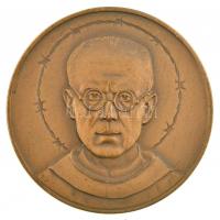 Lengyelország 1982. "Szent Maximilian Kolbe" Br emlékérem (45mm) T:1- Poland 1982. "Sw Maksymilian Maria Kolbe" Br medallion (45mm) C:AU