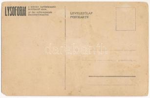 Őfelsége a király kilovagol. A Képes Újság felvételei. Lysoform fertőtlenítő reklám / Se. Majestät d...