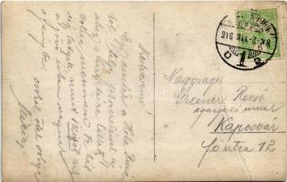 1916 Szebenjuharos, Hohe Rinne, Paltinis; osztrák-magyar katonák teljes felszerelésben télen / K.u.k...