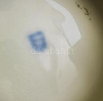 Cseh Alt Wien porcelán tálka. Kézzel festett, jelzett, kis lepattanással. d: 8 cm