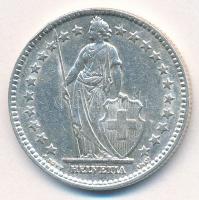 Svájc 1955B 2Fr Ag T:2 
Switzerland 1955B 2 Francs Ag C:XF 
Krause KM#21