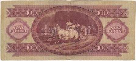 1949. 100Ft "B 431 082401" T:III- kis lyuk, kis firka
Adamo F29