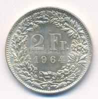 Svájc 1964B 2Fr Ag T:1-,2 Switzerland 1964B 2 Francs Ag C:AU,XF Krause KM#21