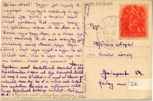 1938 Nyugotszenterzsébet (Baranya), Református templom. Kézzel rajzolt s: Biczó Tamás