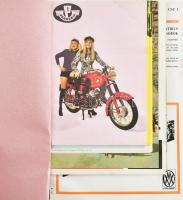 cca 1975 A Csepel gyár termékei, benne 4 db eredeti Pannonia motor reklám nyomtatvány + egyéb gépek....