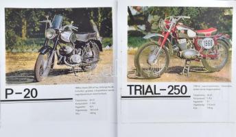 cca 1975 A Csepel gyár termékei, benne 4 db eredeti Pannonia motor reklám nyomtatvány + egyéb gépek....