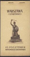 Varso 10 lapos képeslapfüzet az 1950-es évekből / Warszawa postcard booklet from the 50`s