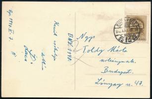 1940 Budapesti Nemzetközi Vásár, söröző hölgyek, fotólap, 8,5×13 cm