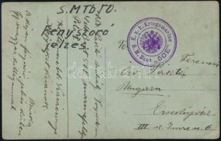 ~1915 Fényképes tábori posta levelezőlap K.u.k. Kriegsmarine / S. M. Boot 50E