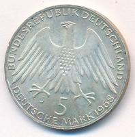 NSZK 1968J 5M Ag "Friedrich Raiffeisen születésének 150. évfordulója" T:1-
FRG 1968J 5 Ma...