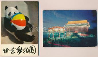 18 db MODERN kínai képeslap állatokkal / 18 modern Chinese postcards with animals