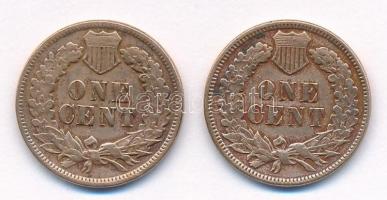 Amerikai Egyesült Államok 1889-1897. 1c Br "Indián" (2xklf) T:2-
USA 1889-1897. 1 Cent Br...