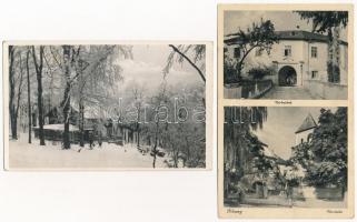 11 db RÉGI magyar város képeslap / 11 pre-1945 Hungarian town-view postcards