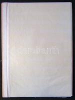 100 db 30x22 cm-es fehér berakólap rugós fedélhez