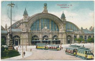 1908 Frankfurt a. Main, Hauptbahnhof / railway station, trams