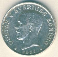 Svédország 1937. 1K Ag T:3+