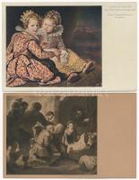 7 db RÉGI német művész képeslap / 7 pre-1945 German art motive postcards