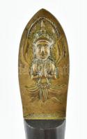 Keleti levélbontó, réz, kopott, h:18,5cm