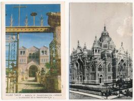 28 db MODERN judaika képeslap zsinagógákkal is / 28 modern Judaica postcards with some synagogues
