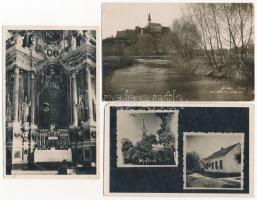10 db RÉGI történelmi magyar város képeslap vegyes minőségben / 10 pre-1945 historical Hungarian town-view postcards in mixed quality