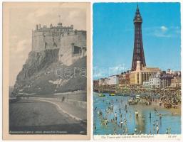 17 db MODERN angol képeslap, egy régivel / 17 modern British postcards with one pre-1945