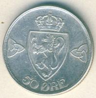 Norvégia 1919. 50ö Ag T:2/2- k