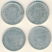 Svédország 1944-1967. 1K Ag 4klf db T:3+,3