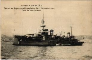 Cuirassé Liberté / French Navy pre-dreadnought battleship (Destroyed by accidental explosion, 25 September 1911)