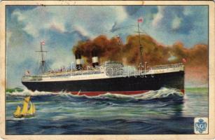 Colombo kétcsavaros luxusgőzös / SS Colombo luxury steamship. Navigazione Generale Italiana (EK)