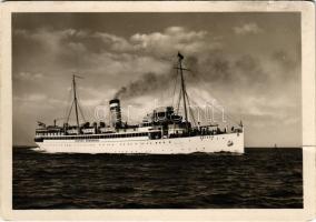1935 Turbinen-Schnelldampfer Kaiser Hapag Seebäderdienst / Hamburg-America Line (HAPAG) steamship (szakadás / tear)