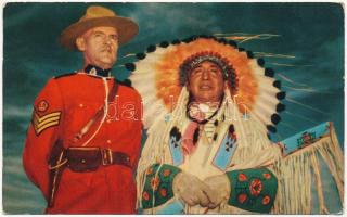 1955 Kanadai indián és tiszt / Canadian indian and officer (EK)