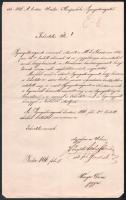 1886 Torda, a Tordai Unitárius Középiskola Igazgatóságának levele