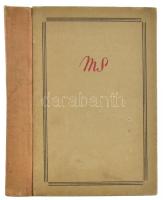 Márai Sándor: Füves könyv. Első kiadás! Bp.,1943, Révai. Kiadói félvászon-kötés, Laza kötéssel, előz...