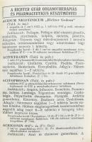 cca 1940 Orvosi Napló - Richter Gedeon
Vegyészeti Gyár R.T. Budapest / Orvosi
Zsebkönyv