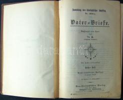 1899-1913 Vater-Briefe (Sammlung Neu-Theologischer bzw. Neu-Salmes-Schriften) Heft 1-9. Bietigheim, ...