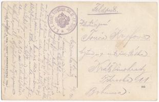 1915 Tiszaistvánfalva, Backi Jarak; Bahnstation / vasútállomás, vasutas. Photo-Kunstanstalt "An...