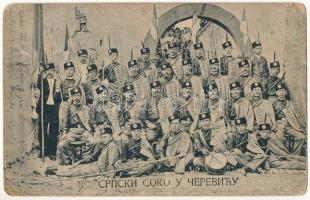 1909 Cserög, Cerevic; Srpski Soko u Cerevicu / Szerb Szokol mozgalom tagjai / members of the Serbian Sokol movement (EM)
