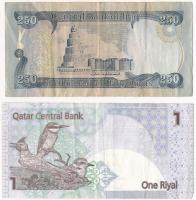 Vegyes: 7db-os bankjegy tétel benne kuvaiti, iraki, katari és szaúd-arábiai T:III
Mixed: 7pcs of ba...