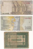 Vegyes: Olaszország / Velence / Osztrák-magyar megszállás 1918. 2L + Indonézia 2015. 2000R + 2016. 2...