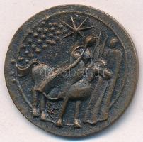 Ligeti Erika (1934-2004) 1986. "Szentendre - Weinachten" Br karácsonyi emlékérem (29mm) T:...