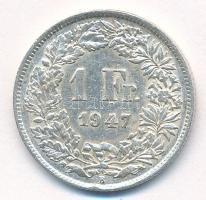 Svájc 1947B 1Fr Ag T:2 Switzerland 1947B 1 Franc Ag C:XF Krause KM#24