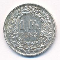 Svájc 1953B 1Fr Ag T:2
Switzerland 1953B 1 Franc Ag C:XF
Krause KM#24