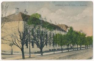 1927 Igló, Zipser Neudorf, Spisská Nová Ves; Kasárna / laktanya / military barracks (EM)