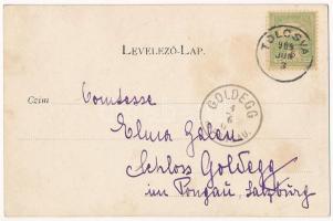 1904 Tokaj, Tokaj-Hegyaljai Kincsem-szőlő, vasútvonal, gőzmozdony. Szabó fivérek fényképészeti és so...