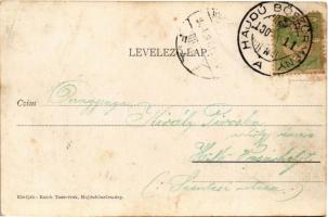 1904 Hajdúböszörmény, Kálvin téri református templom, Gőzmalom. Reich Testvérek kiadása (Rb)